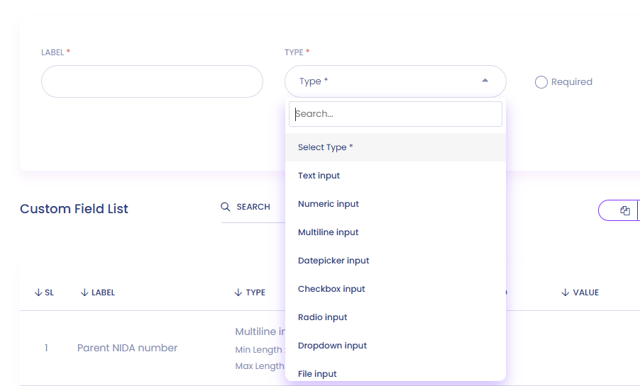Custom Fields
