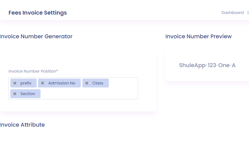 Invoice Settings